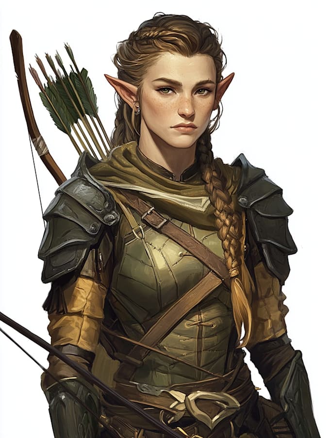 fantasy dnd character illustration
