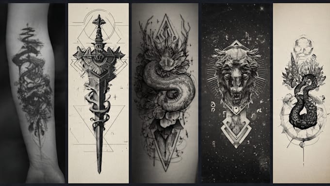 design professional tattoo and custom tattoo
