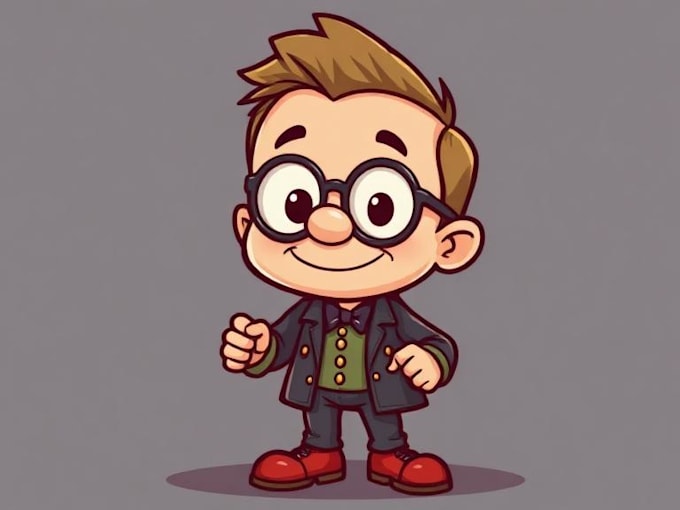create high quality retro cartoon character artwork
