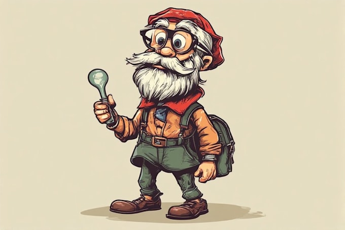 draw vintage cartoon characters for you