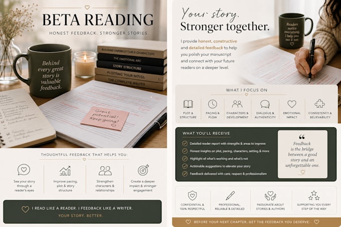 beta read your fiction manuscript with detailed feedback