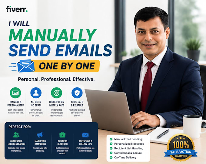send personalized emails manually one by one for you
