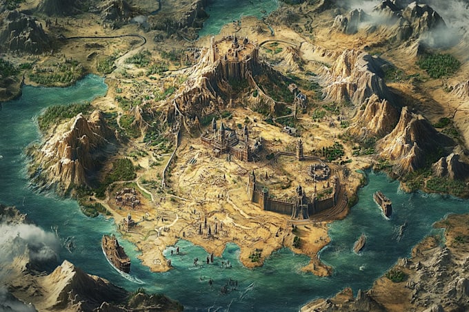 create custom medieval maps for you