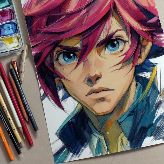 draw anime art and illustration