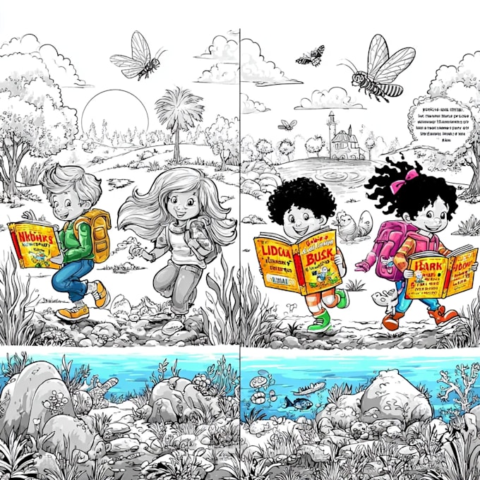 create custom activity books, worksheets for children