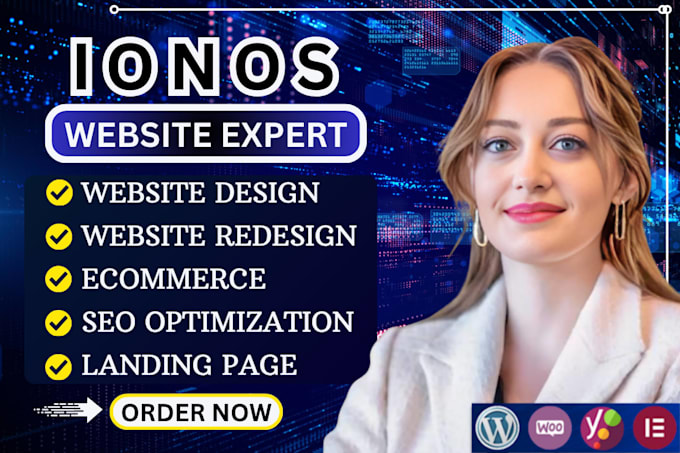 develop ionos website design or redesign and complete website development