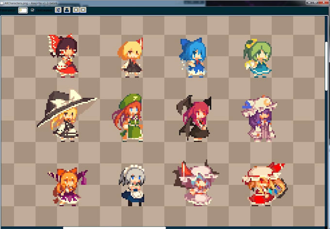pixel art character, sprite sheet, pixel animation, game assets, retro 8bit