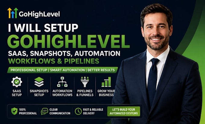 setup gohighlevel saas snapshots automation workflows and pipelines