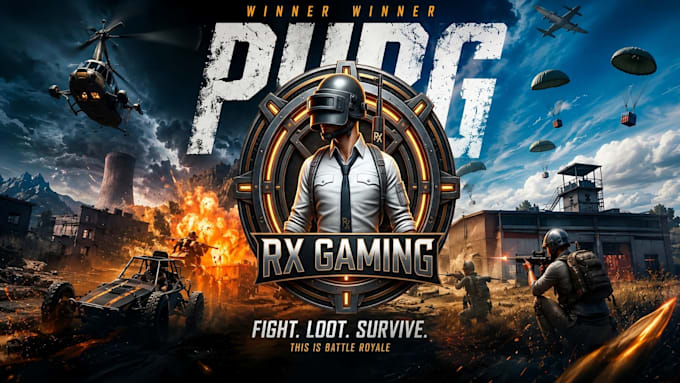 create professional gaming thumbnails and banners graphic