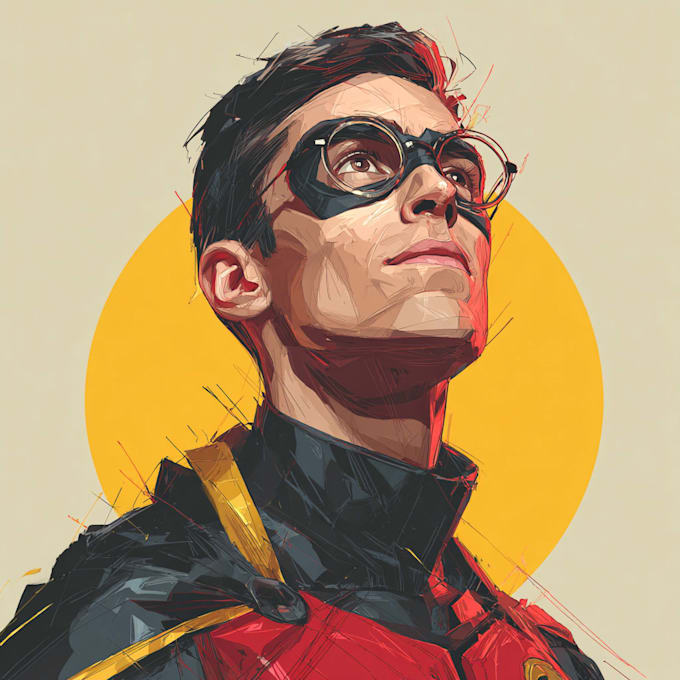 make personalized superhero portrait gift for kids