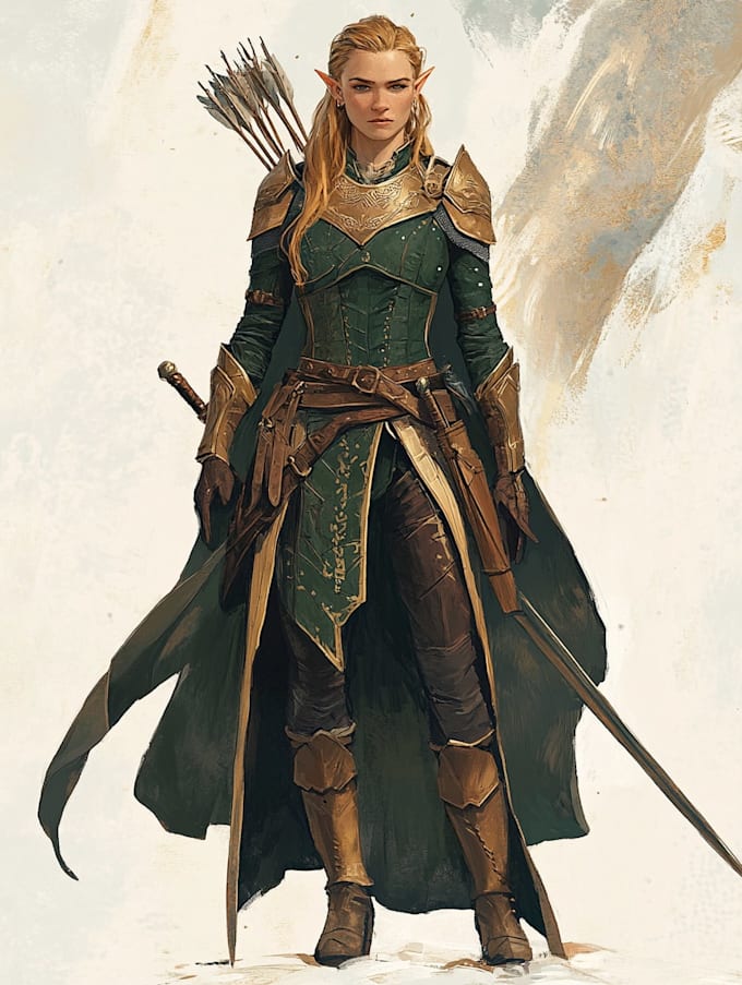 fantasy dnd character illustration