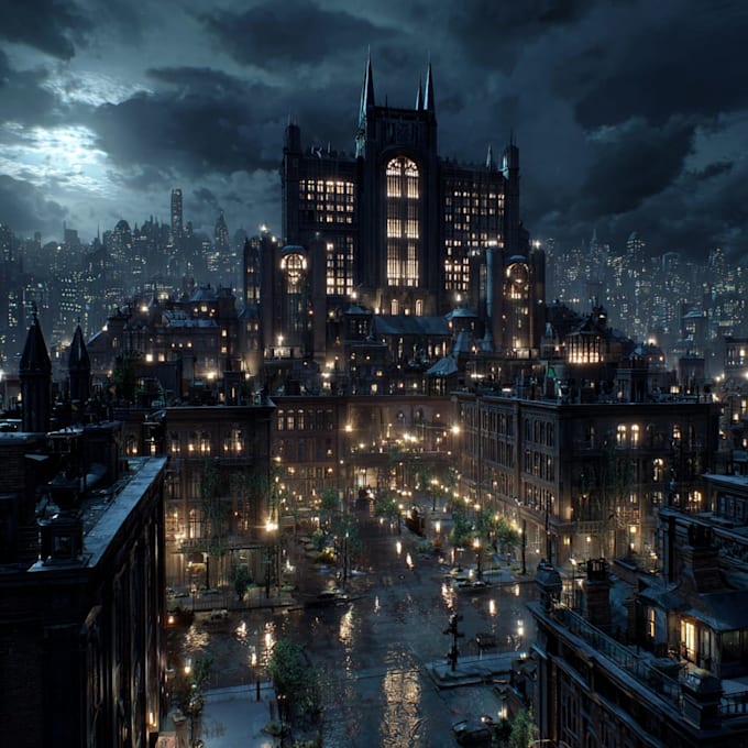 create environment concept art or sci fi illustration