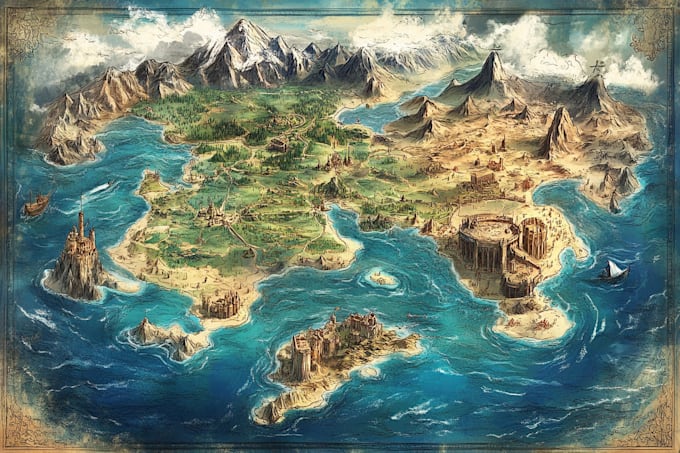 draw a custom map for fantasy