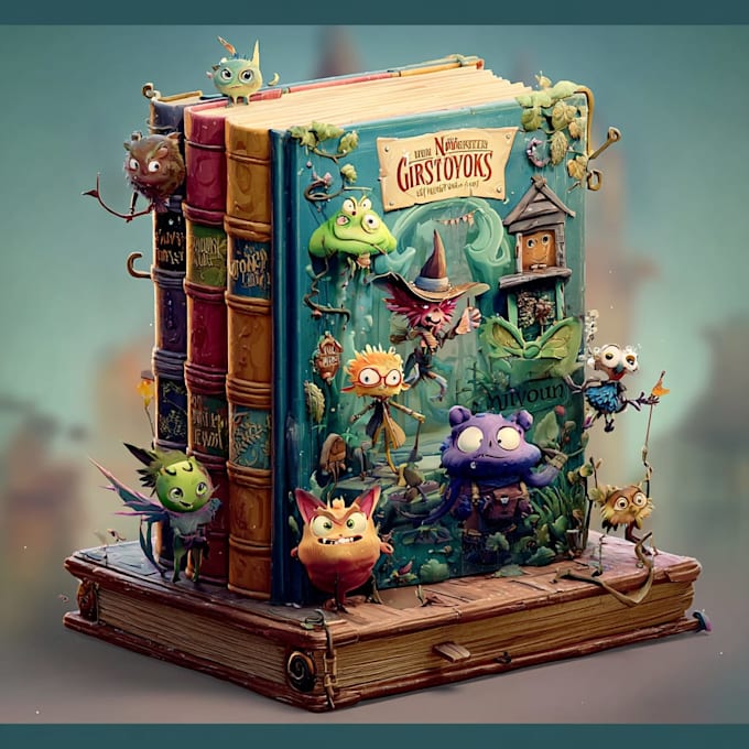 design fun and professional cartoon book covers