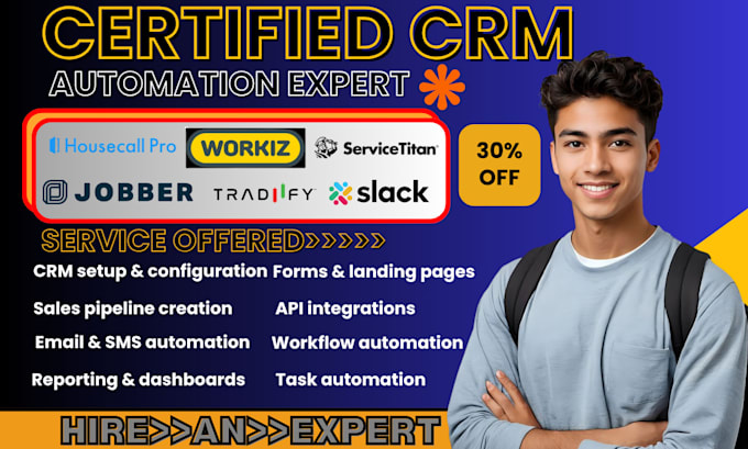 setup housecall pro jobber workiz cleaning servicetitan tradify slack automation
