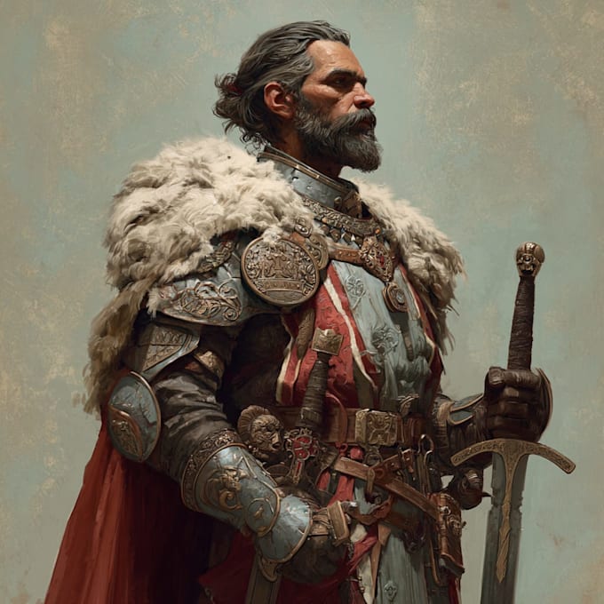 make dnd character art or rpg character, character design