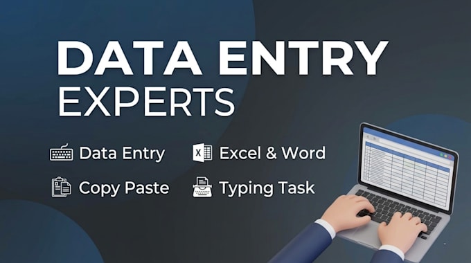 be your expert data entry specialist for excel and word
