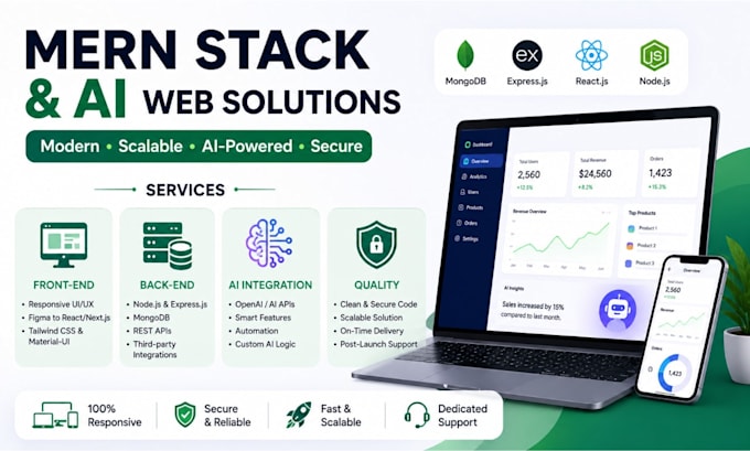 build custom mern stack web application as a mern stack developer