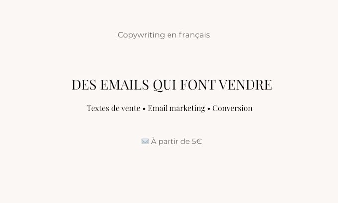 ecris des emails qui transforment tes abonnés en acheteur