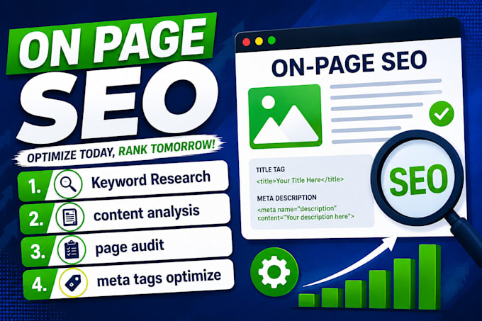 do on page SEO and website optimization
