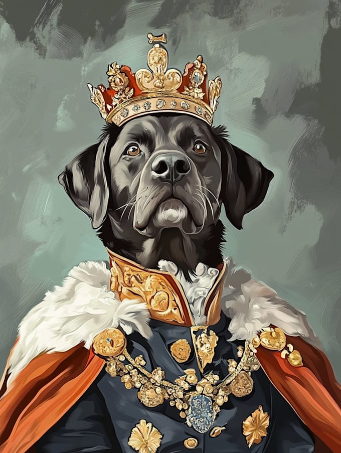 do custom pet portrait, dog portrait, cat portrait