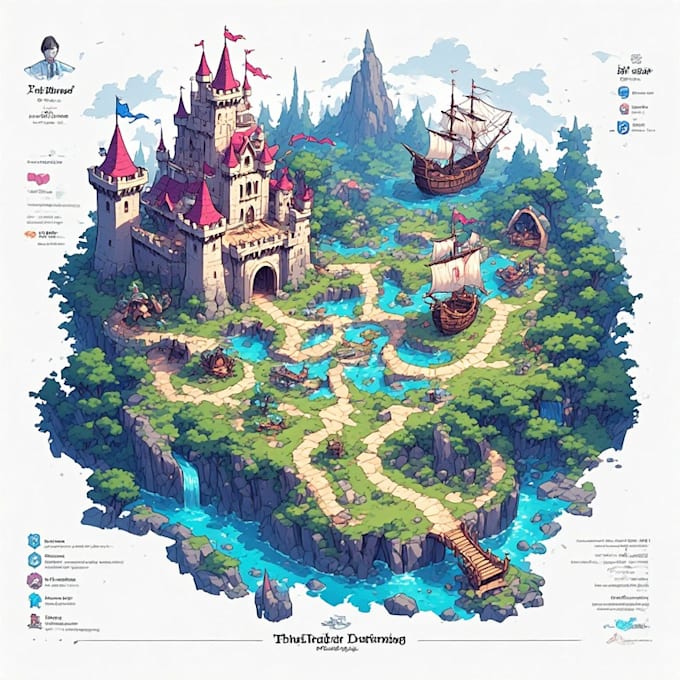 create custom amusement park and event venue maps