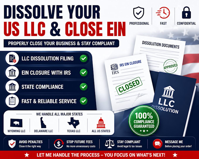 dissolve your US llc, close ein, and cancel your business properly