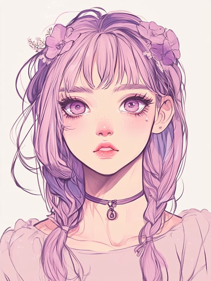 draw custom anime character for you