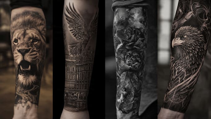 draw a realistic realism tattoo design for you