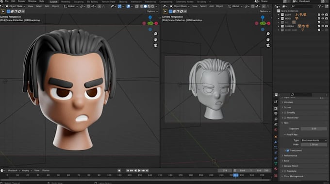 2d 3d model rig fix animate 52 arkit blendshape blender cc5 c4d iclone cc4