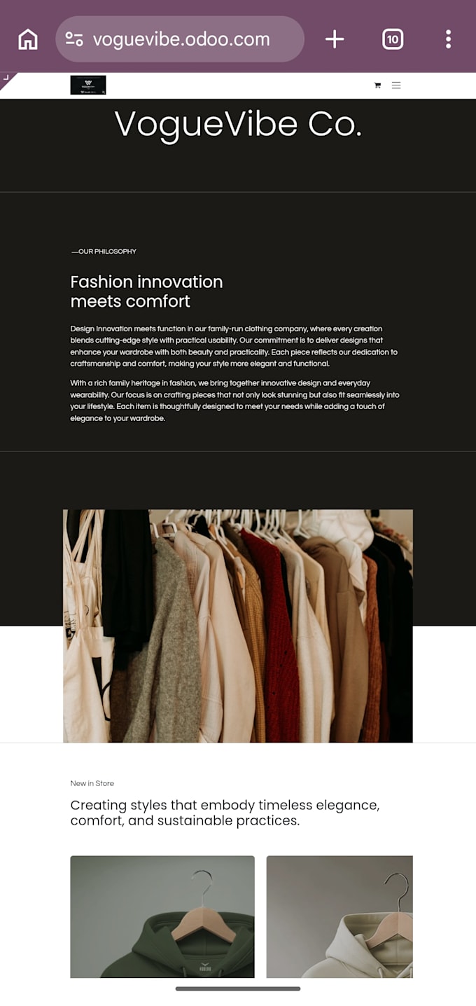 design and develop a professional odoo website