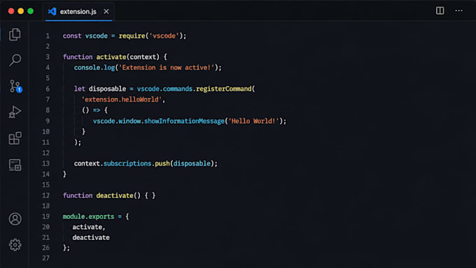 build, fix or develop vs code extension or vscode plugin