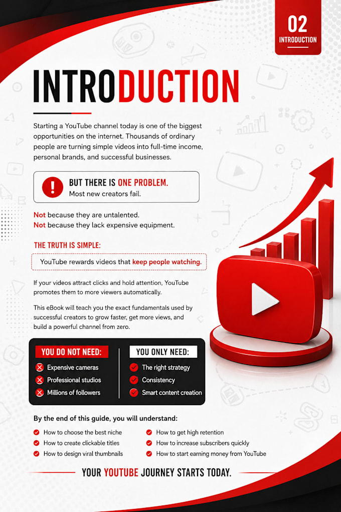 create a premium youtube growth ebook