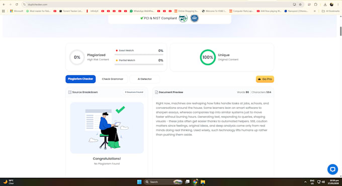 do palgarism check and rewrite ai content into humanize