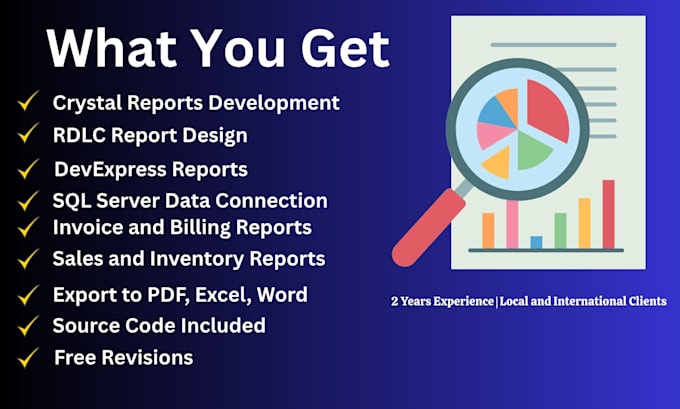 create, fix, or optimize crystal reports for your sql server database