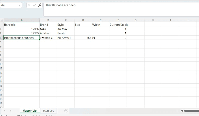 design professional excel barcode system and inventory tracker