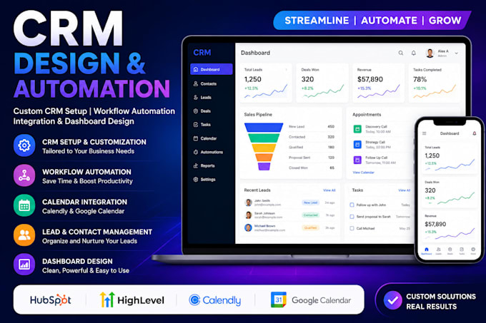 setup figma google calendar customizable hubspot CRM integration