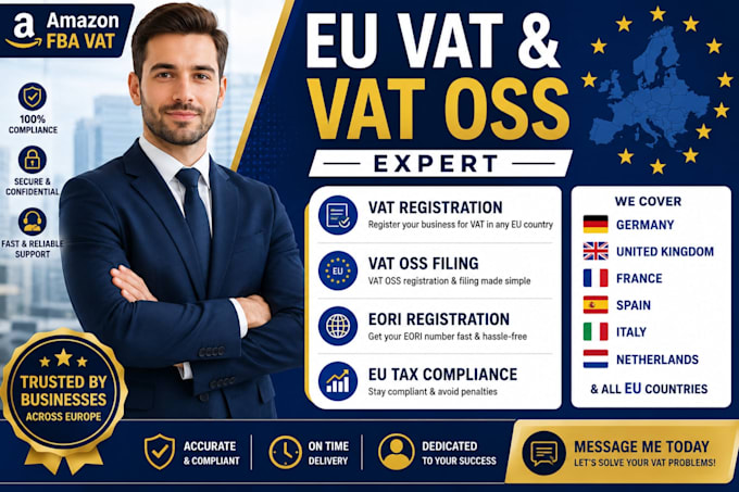 do amazon fba vat registration, vat oss and eori