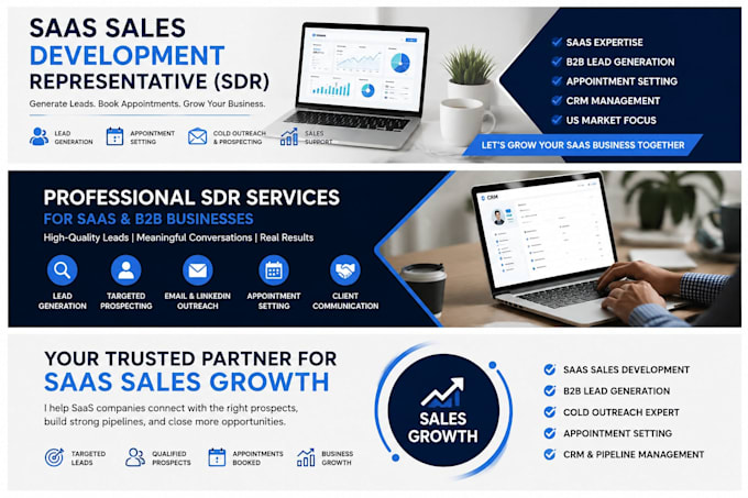 be your b2b saas sales development representative sdr and appointment setter