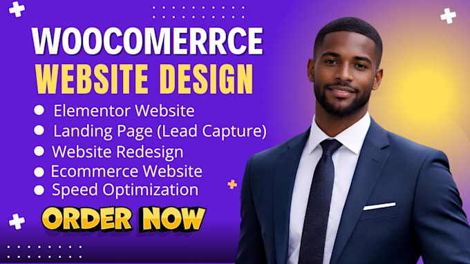 build wordpress website or ecommerce website using woommerce and elementor