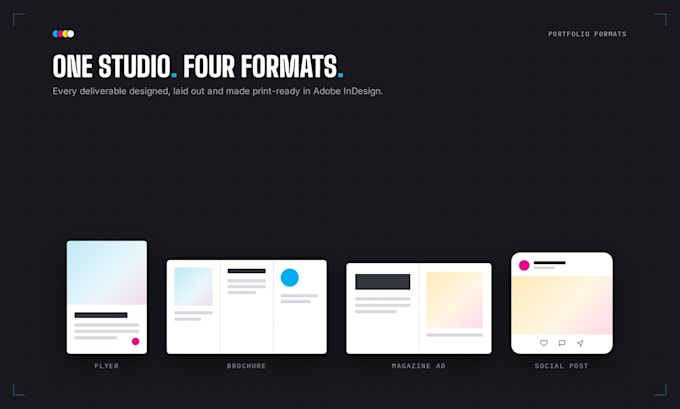 Simple Layout Design Indesign Use adobe indesign and canva to make magazine ads, poster, flyer, label ...