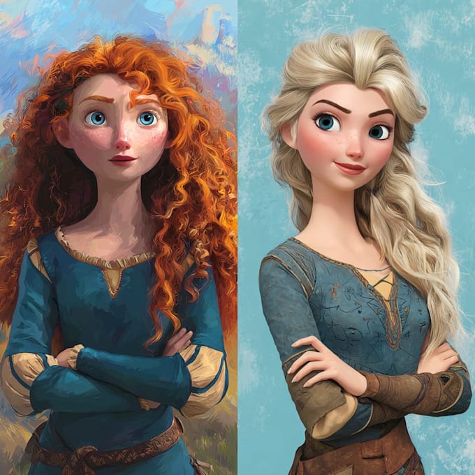 paint your portrait in disney style