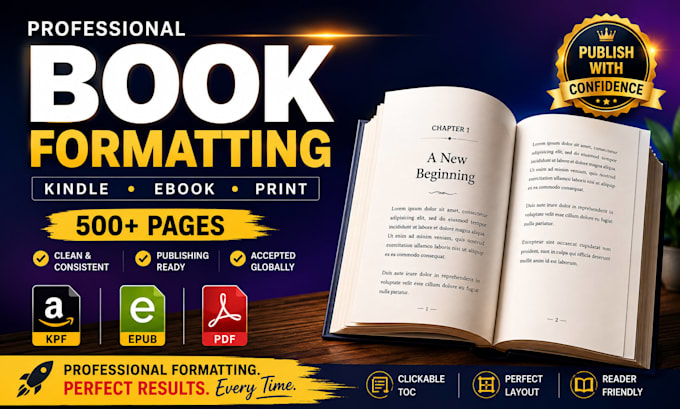 book formatting for amazon KDP paperback book formatting kindle formatting