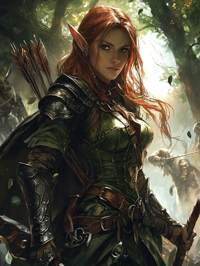 fantasy dnd character illustration