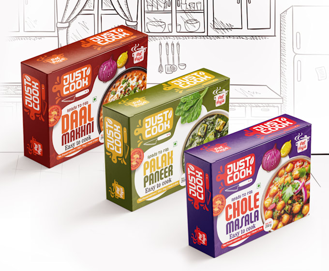 design professional fmcg packaging and label