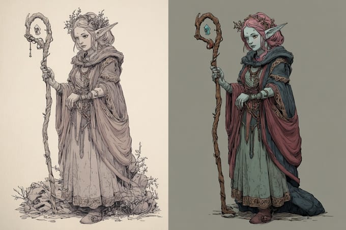 dnd, fantasy character and dnd character