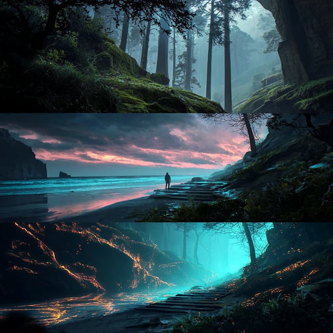 paint an environmental concept art