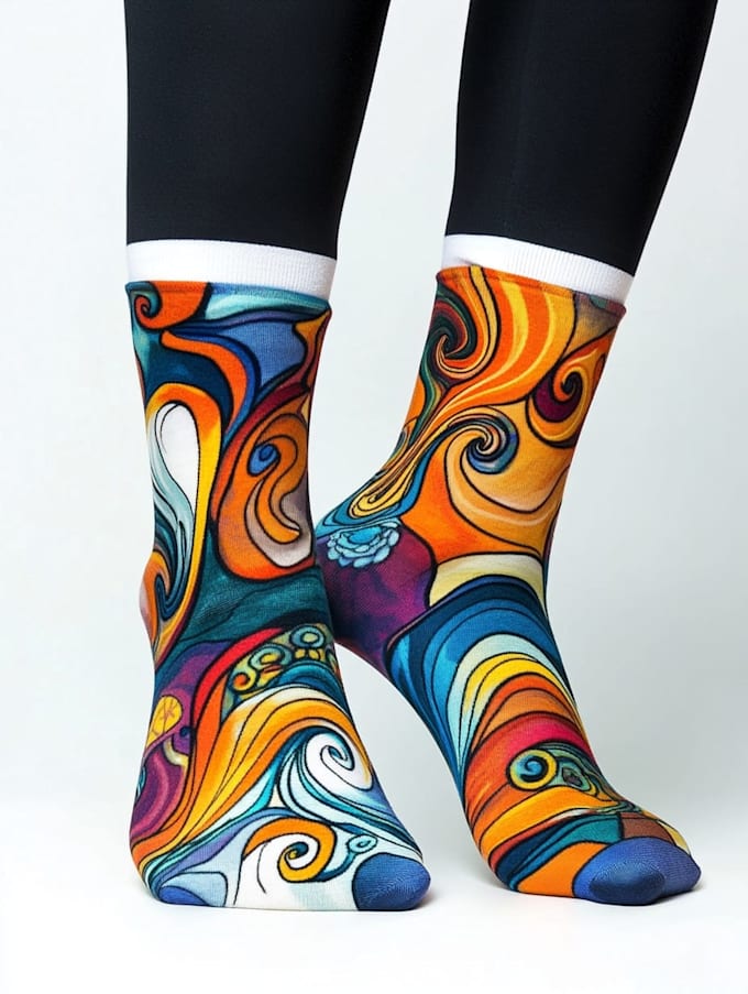 design custom and unique socks design