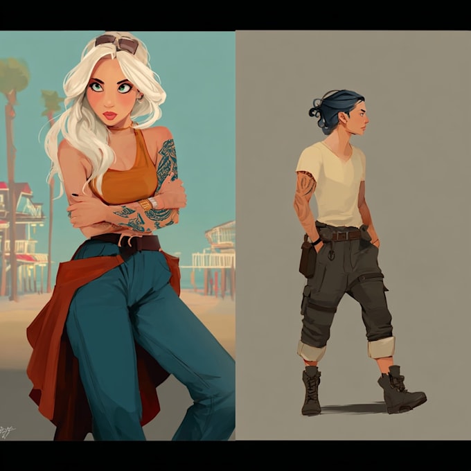 create fantasy concept art for your story