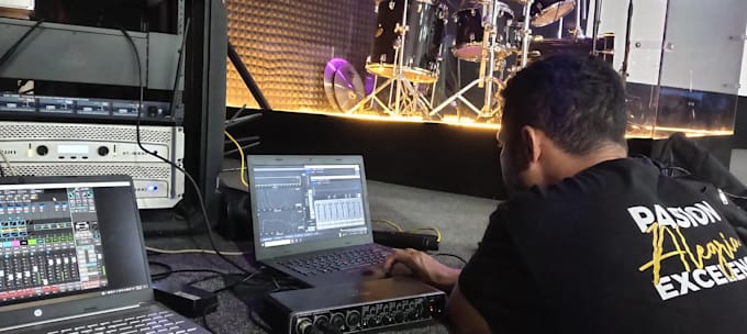 be your audio technician for digital mixer setup and routing